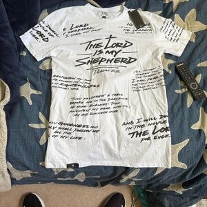 Faith-Inspired White Graphic Tee by 3:16